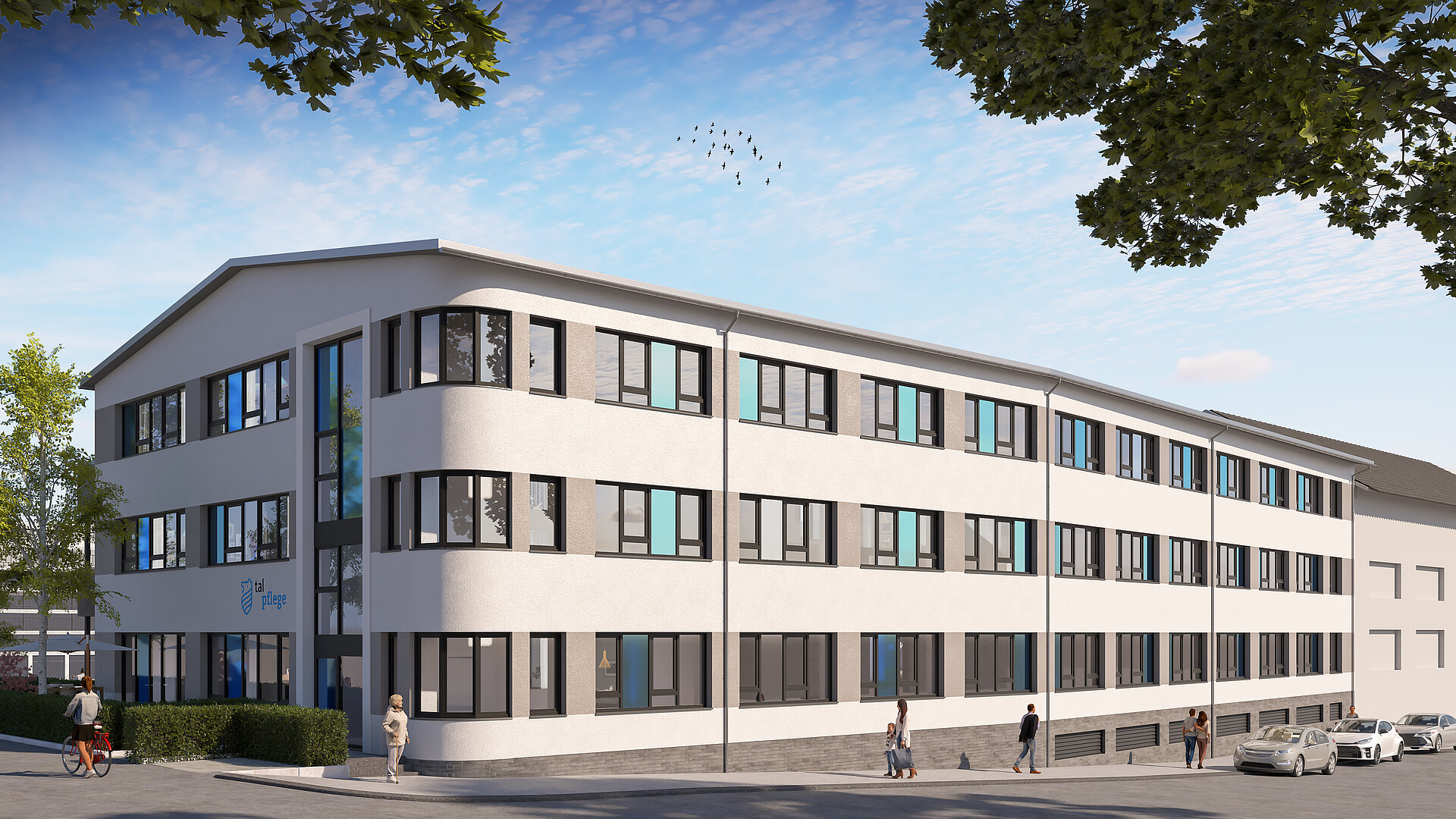 Demenz-Wohngemeinschaften "Wohnen in Vohwinkel" Außenansicht von der Straßenseite